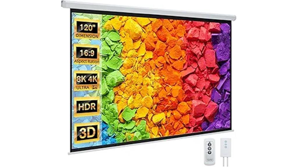 120 inch motorized screen