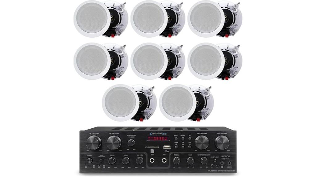 8 in wall speakers kit