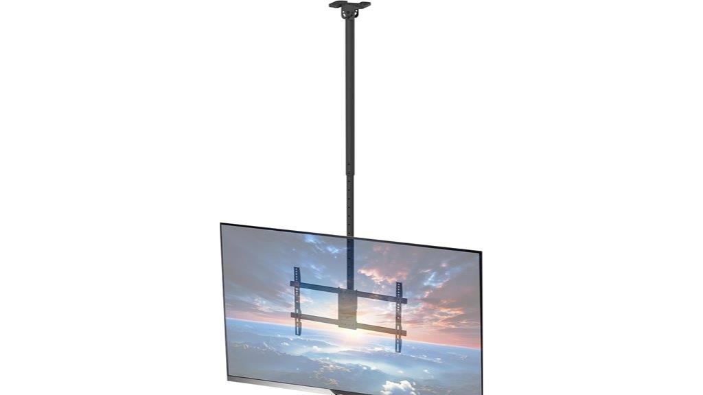 adjustable ceiling tv mount