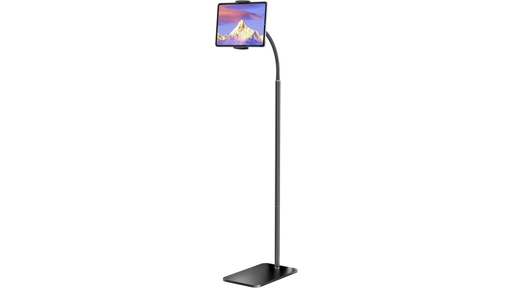 adjustable floor tablet stand