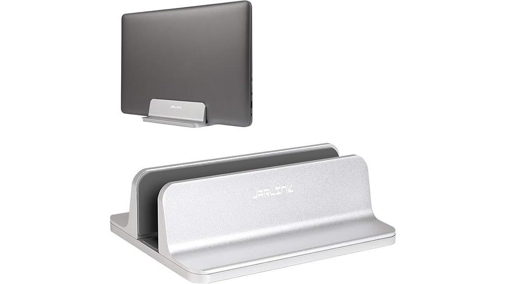 adjustable vertical laptop dock