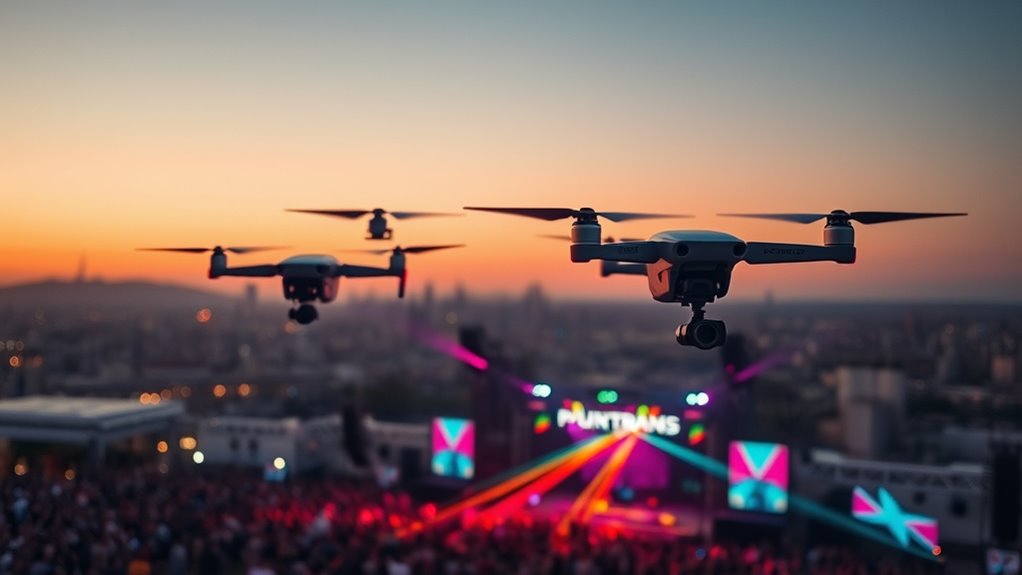 aerial drone live coverage