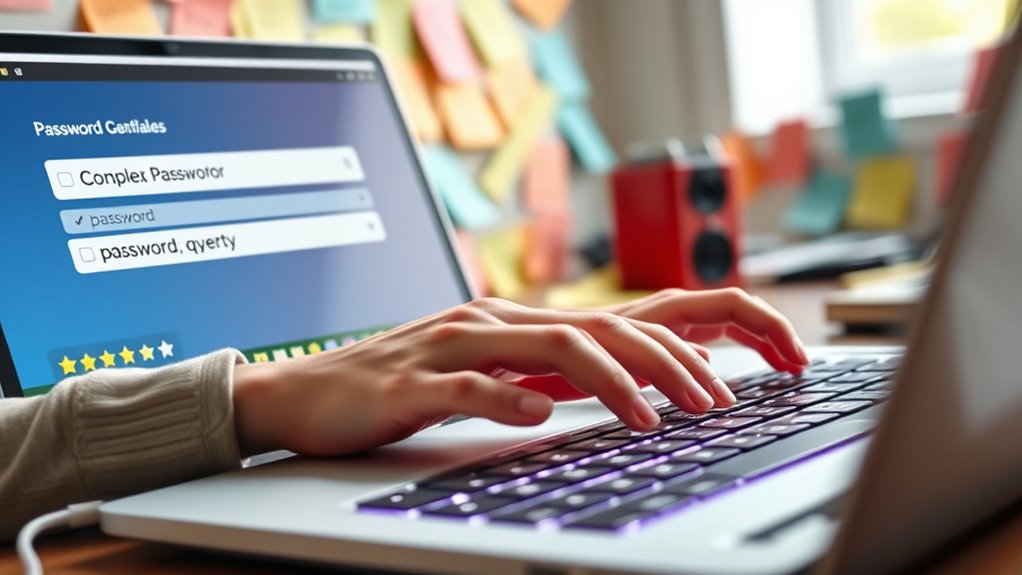 avoid predictable password choices