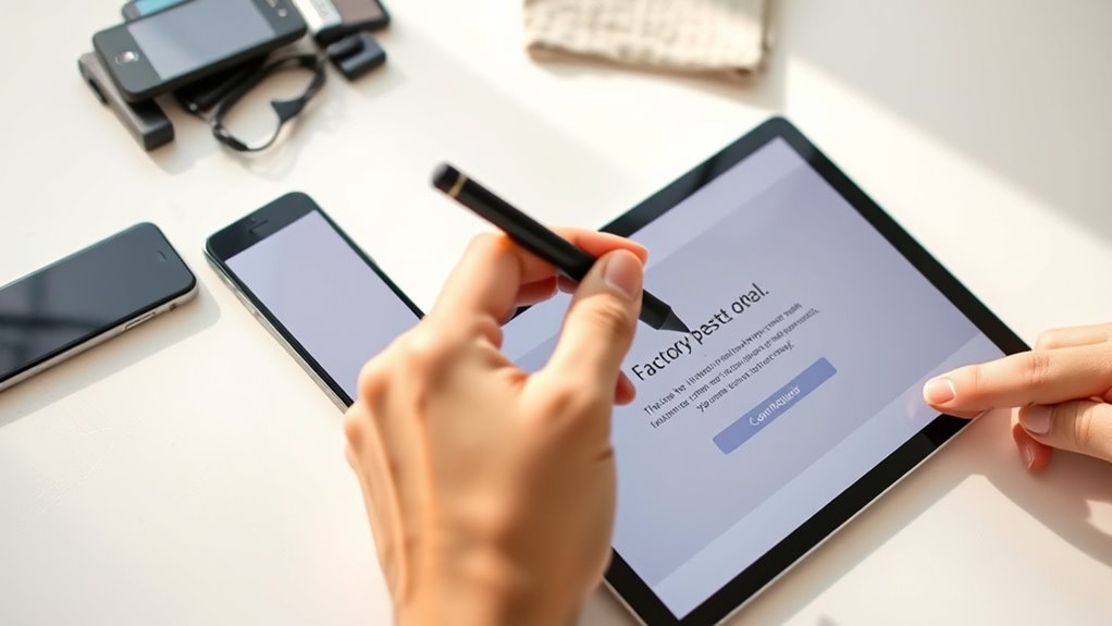 backup data before reset