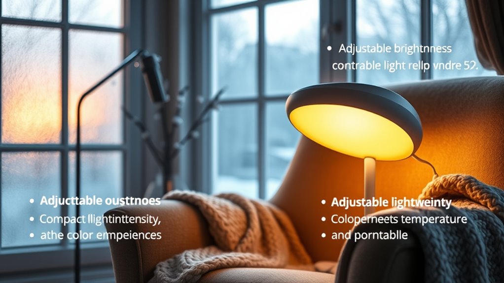 bright adjustable portable features