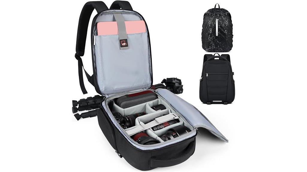 camera bag with rain cover