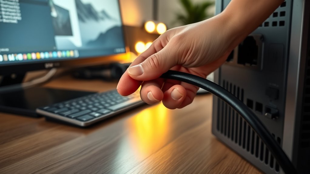 check power cables properly