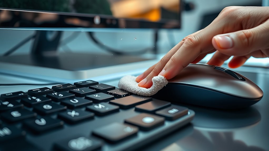 clean wipe unplug maintain