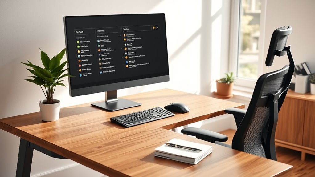 create organized work environment