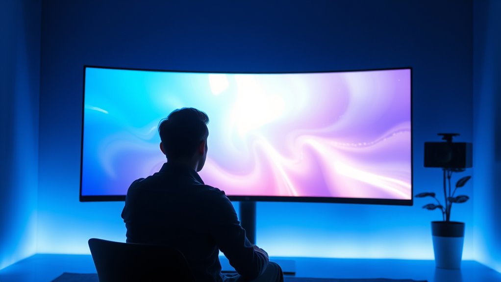 curved monitors enhance visual comfort