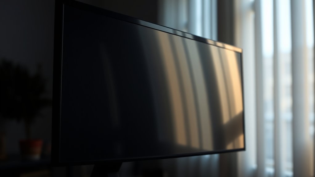 curved screens reduce distortion