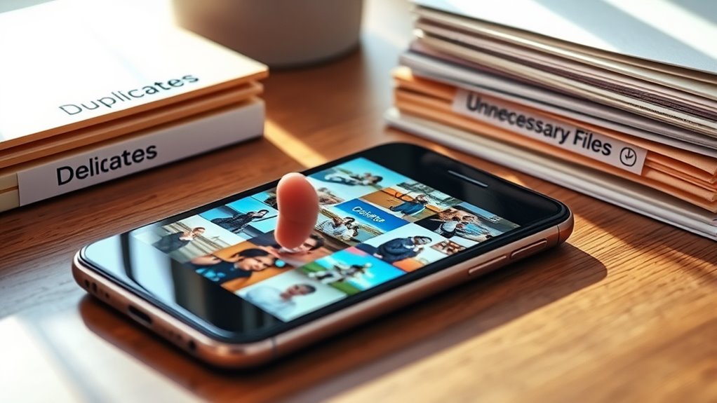 delete manage and optimize storage