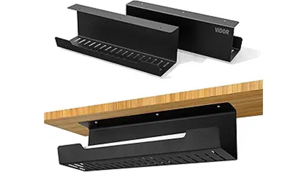 desk cable management tray