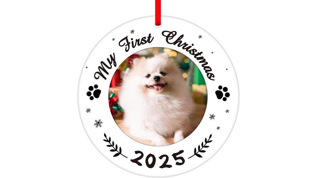 dog themed christmas ornament