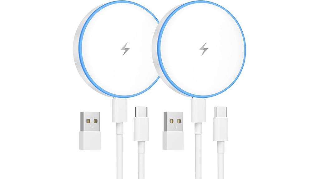 dual 15w magnetic chargers