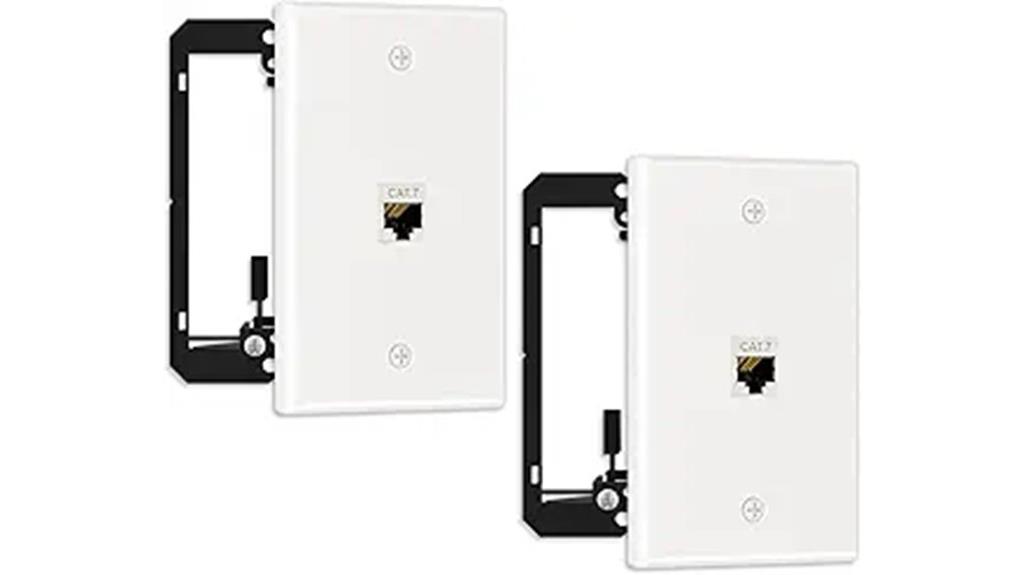dual ethernet wall plates