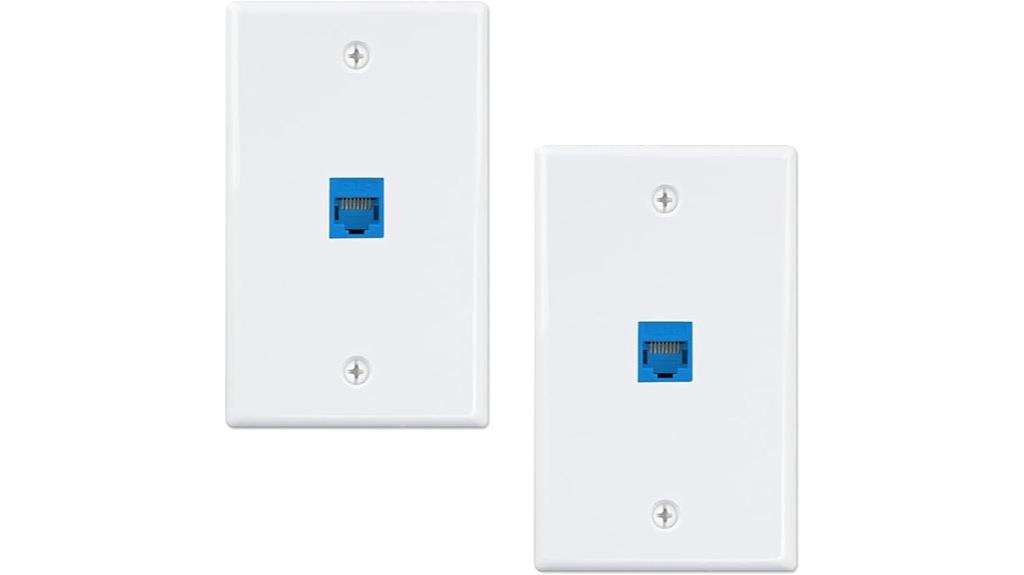 dual ethernet wall plates
