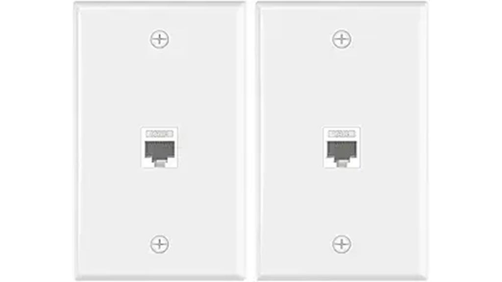 dual ethernet wall plates