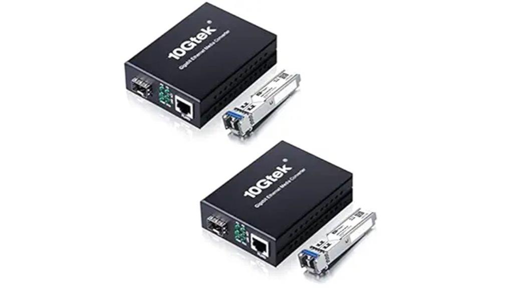 dual pack fiber converter