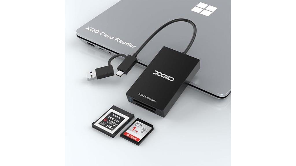 dual slot usb c card reader