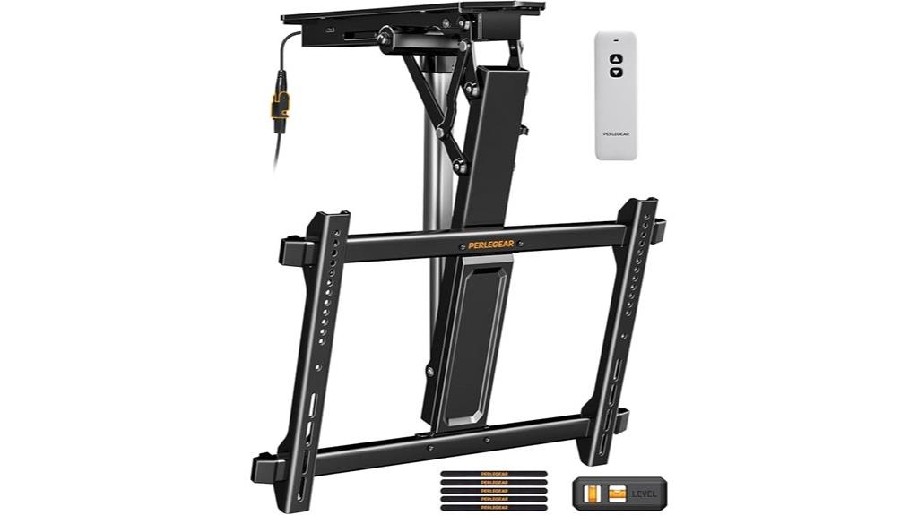 electric ceiling tv mount