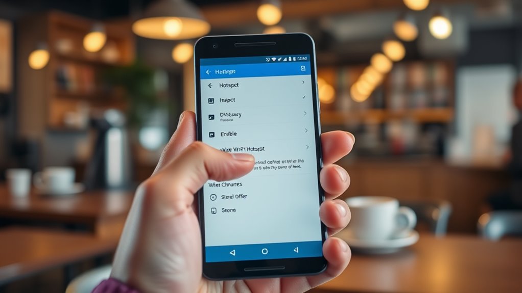 enable and manage mobile hotspot