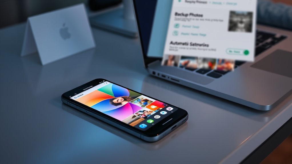 enable automatic photo backup