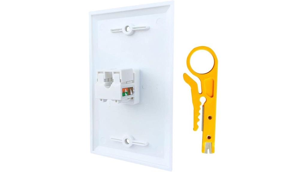 ethernet wall plate tool