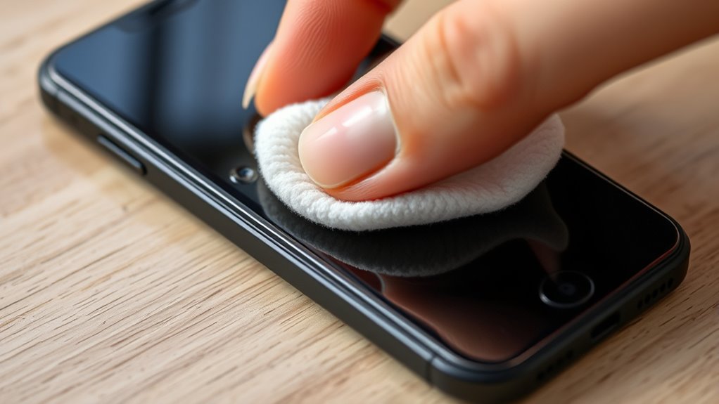 gently dry with soft cloth