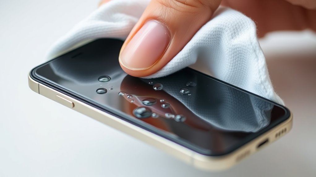 gently remove residual moisture