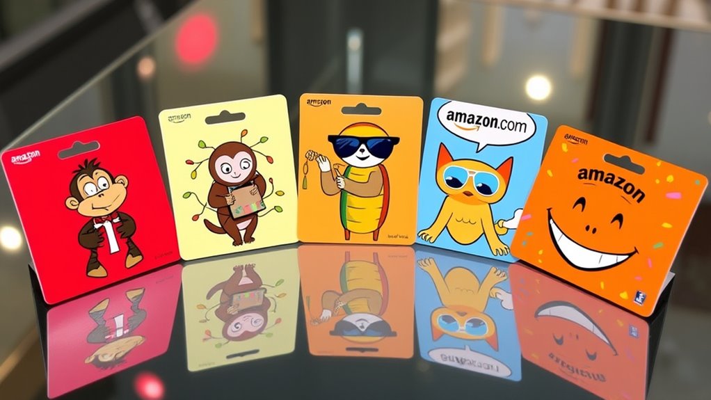 humorous amazon gift card designs