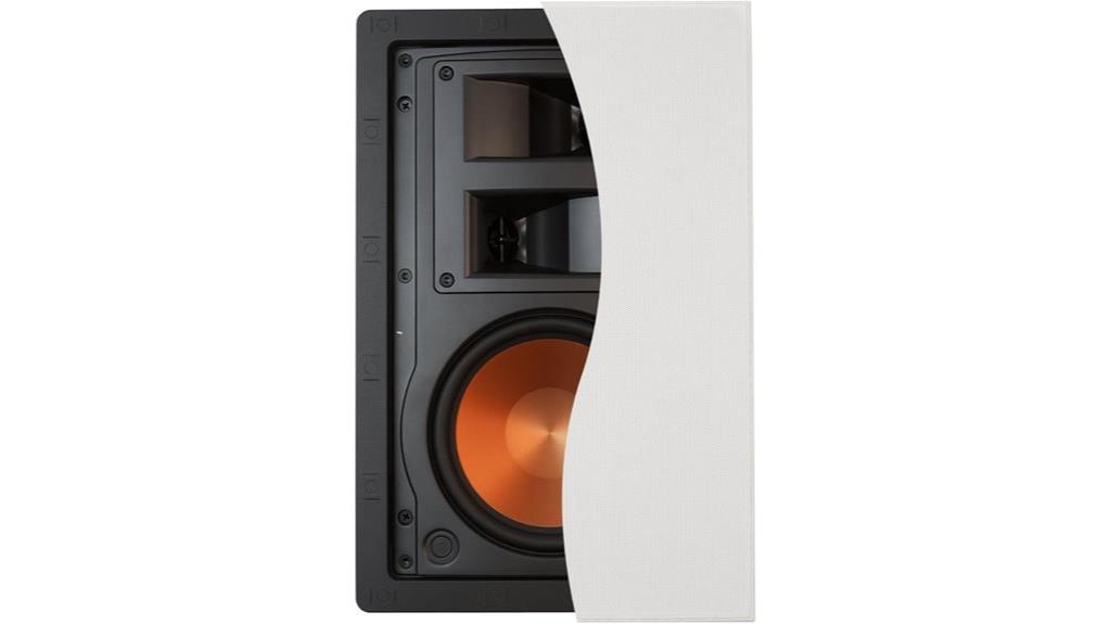 in wall black speaker