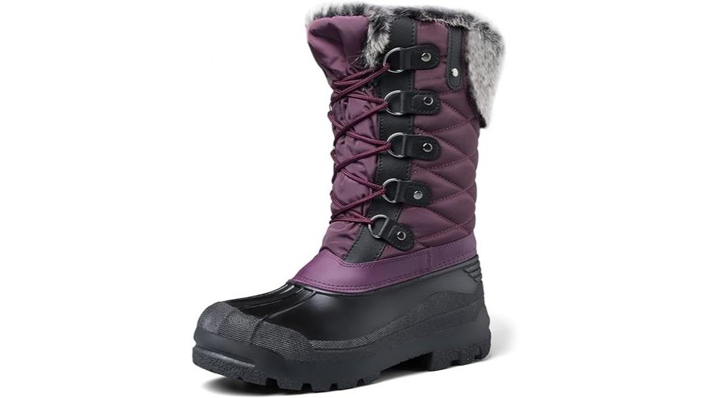insulated faux fur boots