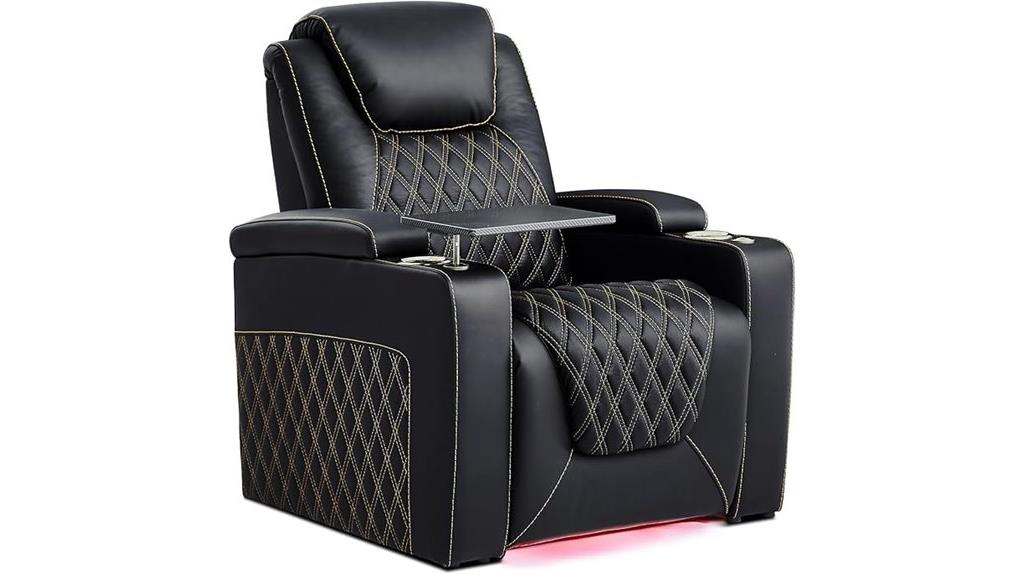 luxury leather recliner