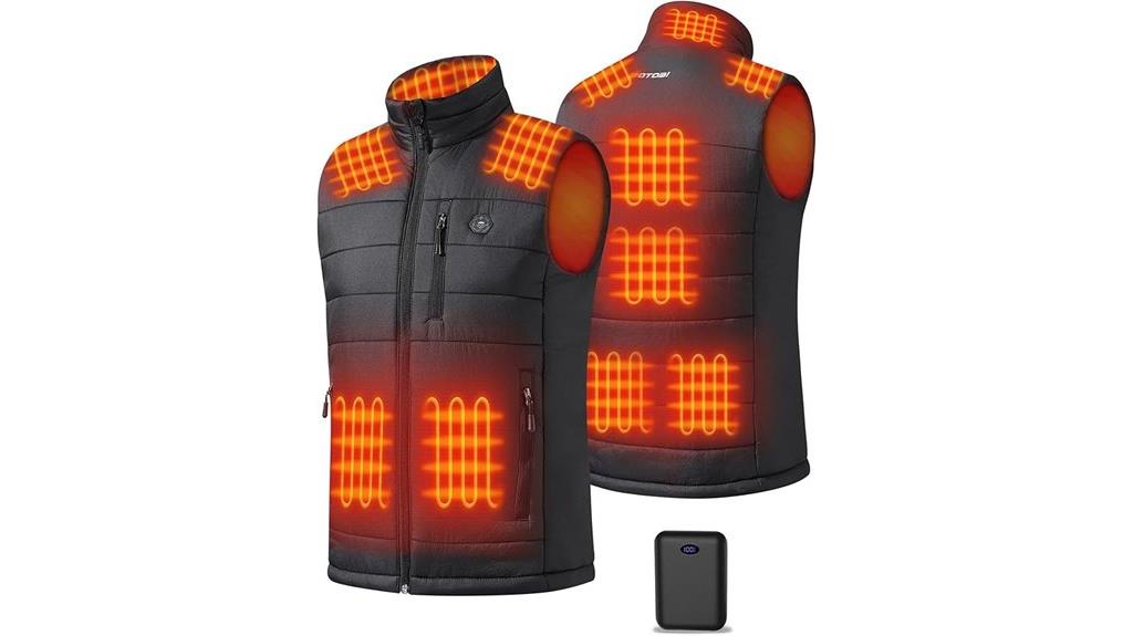 men s heated vest 16000mah