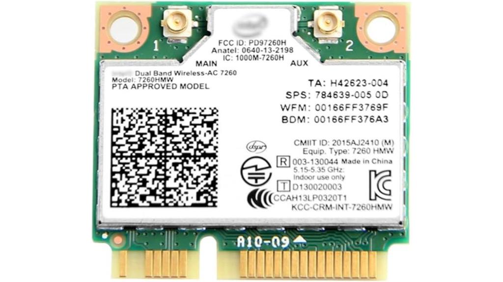 mini pcie wifi card