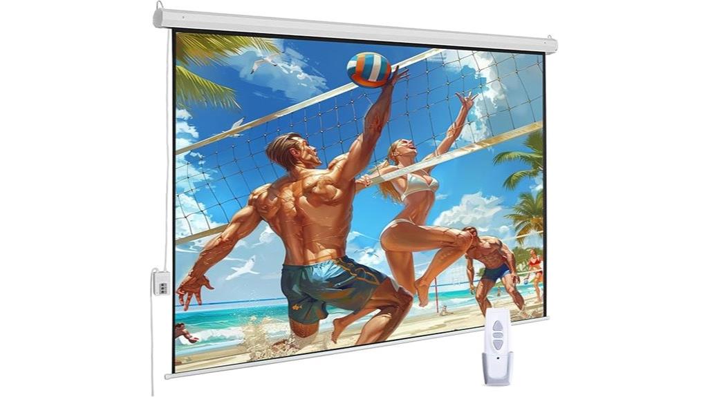 motorized projector screen with remote