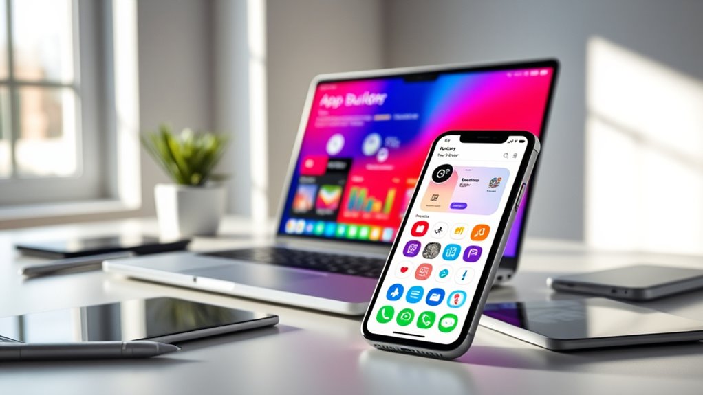 no code app builder features