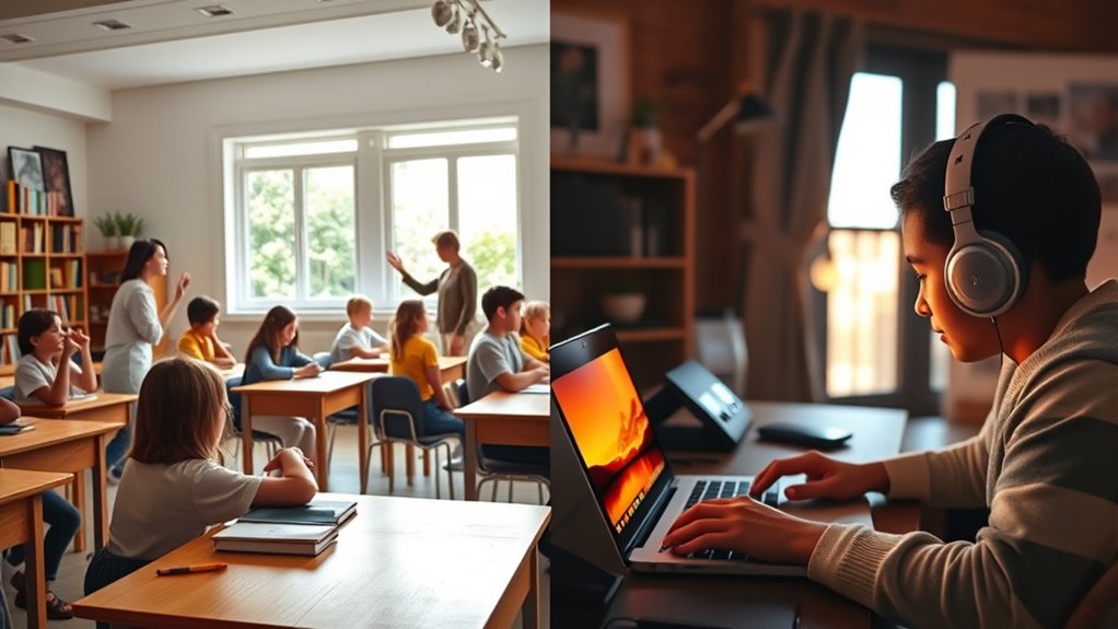 online vs traditional engagement