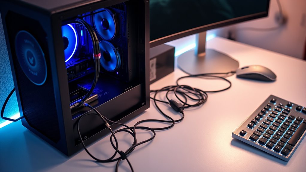 organize and secure cables