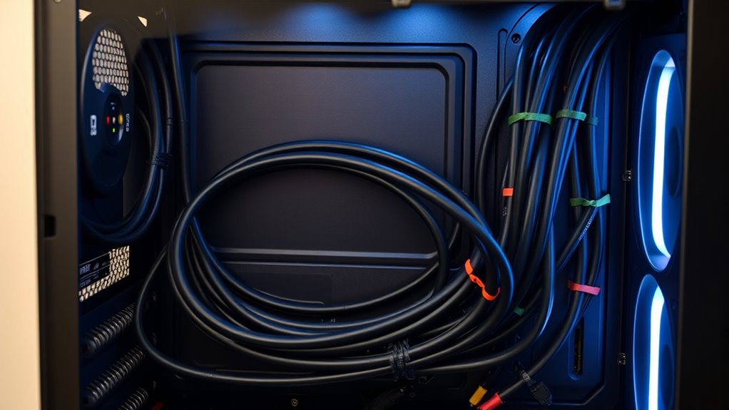 organize cables for airflow