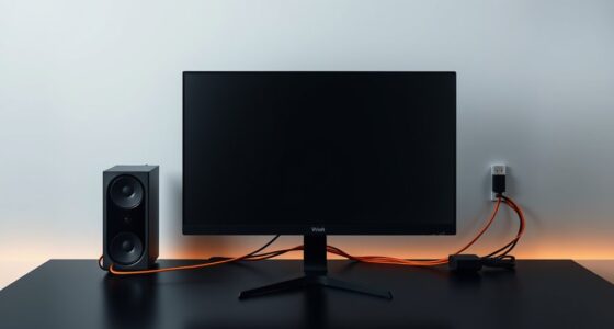 organized pc cable setup