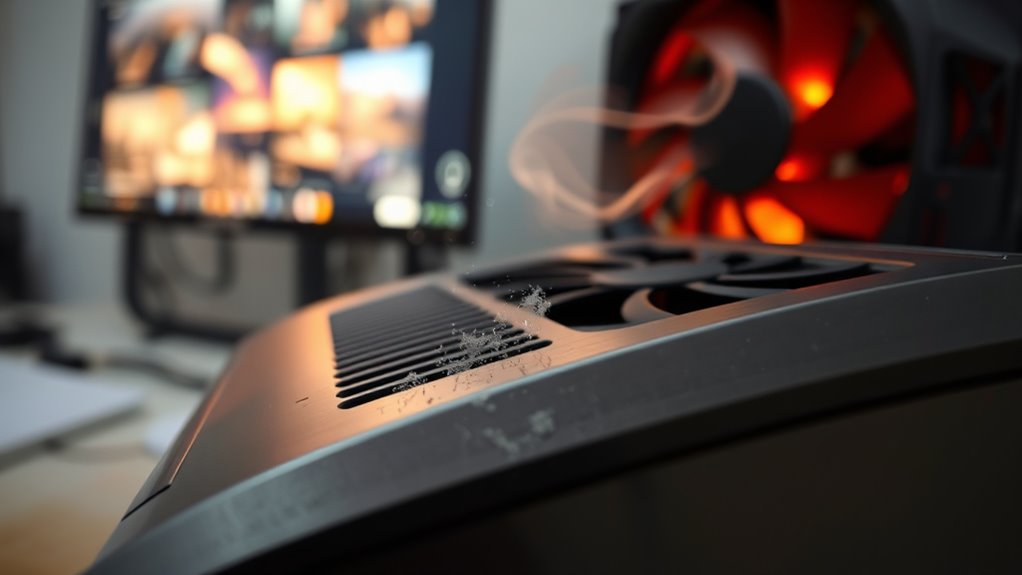 overheating noise dust buildup