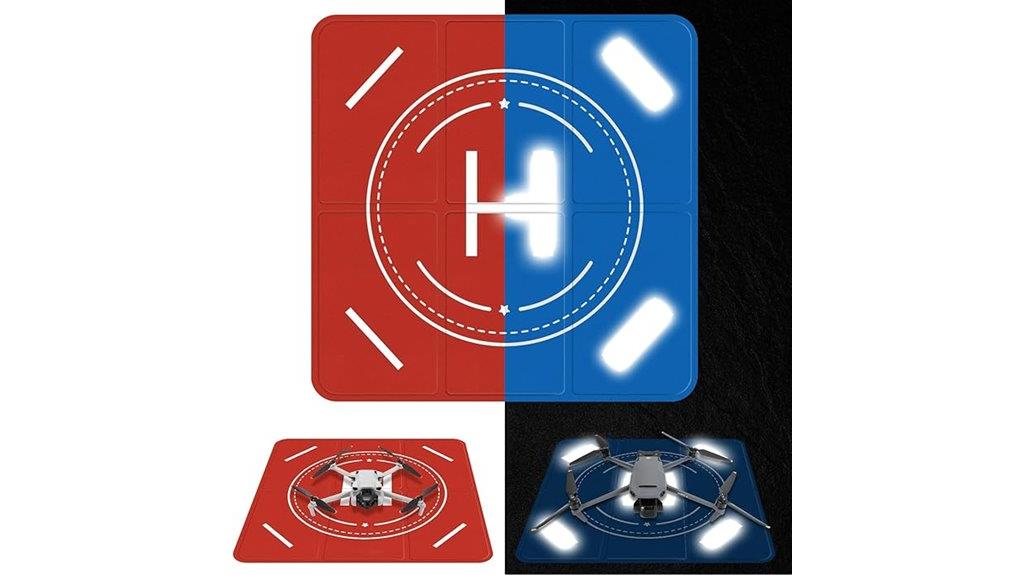 reflective drone landing pad