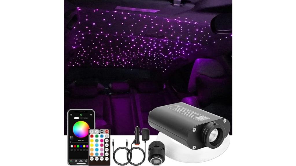 rgbw led fiber optic kit