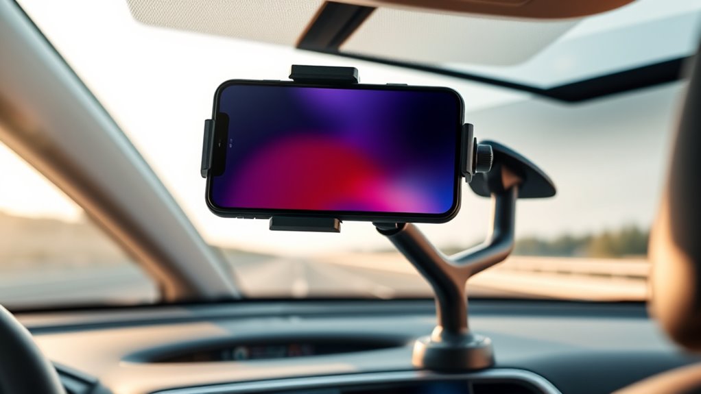 secure adjustable large phone mount