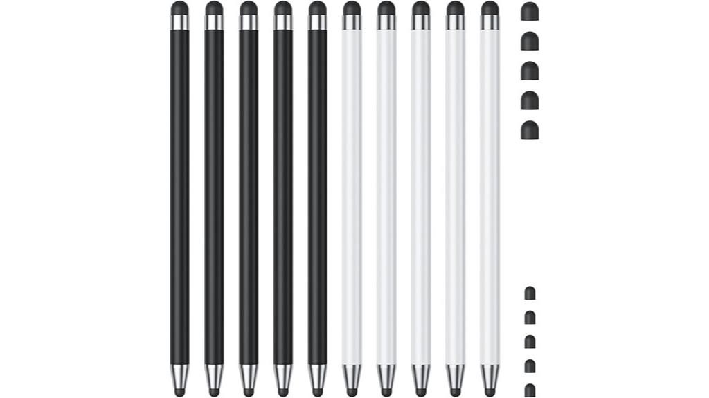 set of ten touchscreen styluses