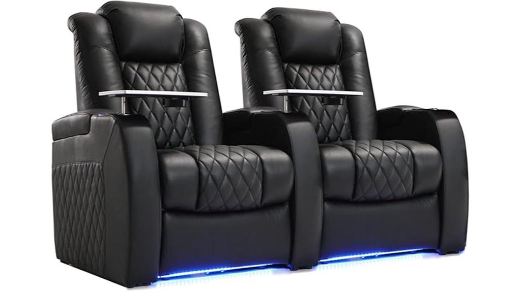 set of two reclinable chairs