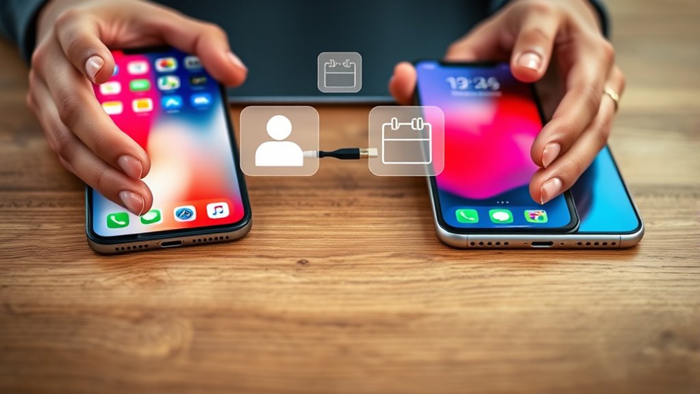 sync contacts and calendars