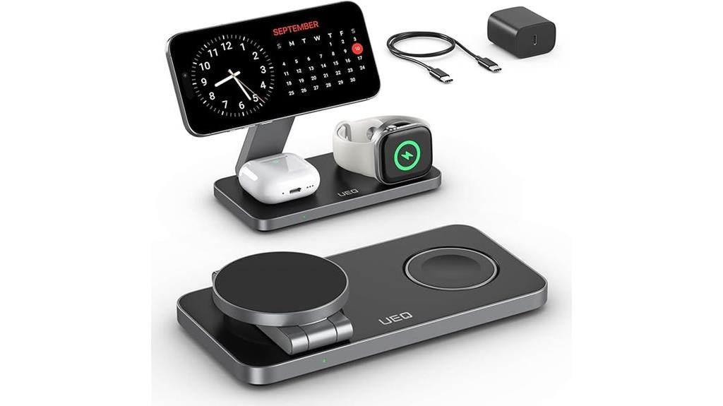 three in one foldable charger